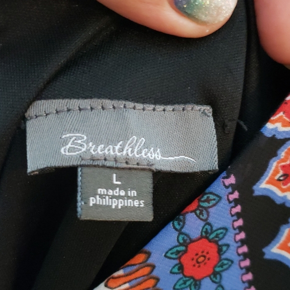 Breathless Printed Gigi Shift dress Junior size L - Picture 6 of 7